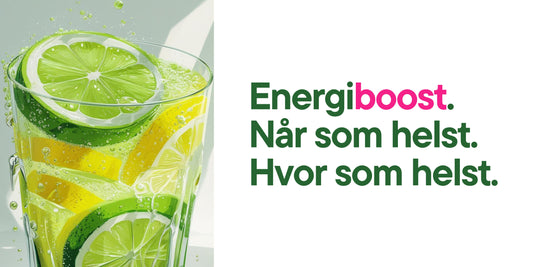 Energiboost. Når som helst. Hvor som helst.