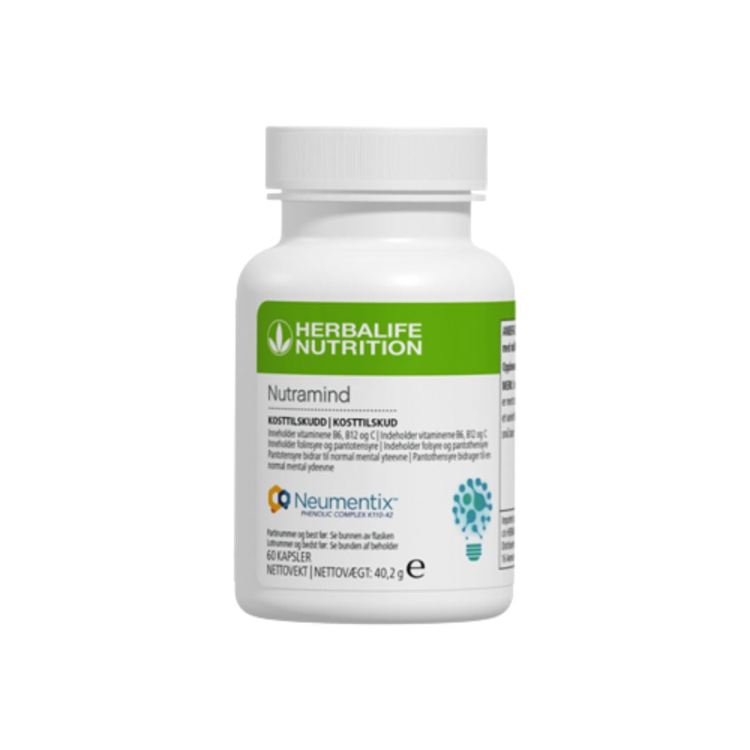 En boks Herbalife Nutramind kosttilskudd
