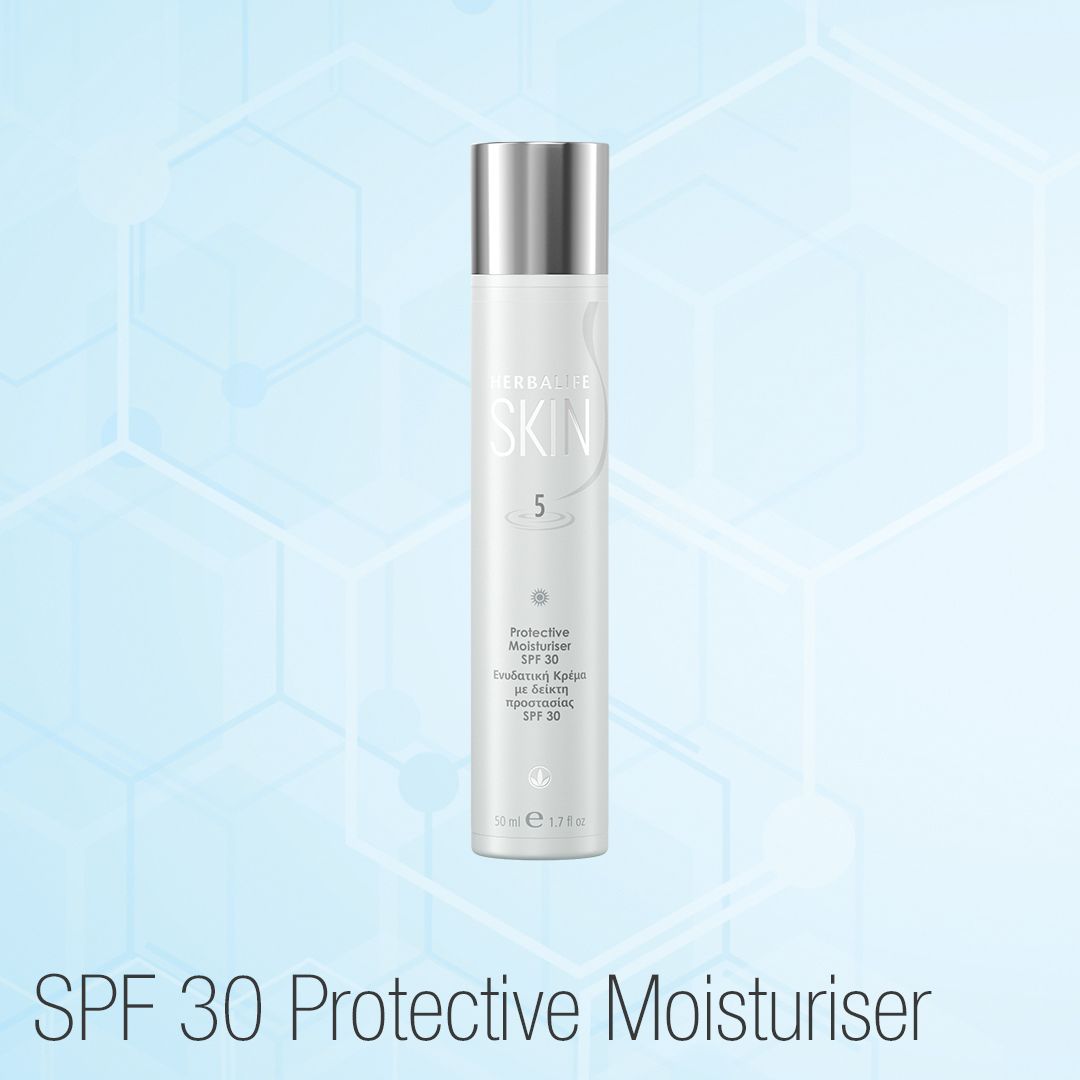 En tube Herbalife SKIN Protective Moisturiser dagkrem med solfaktor 30.