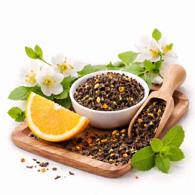 Orange pekoe-teblader