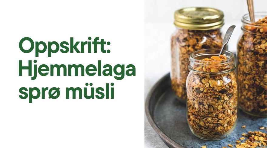 Hjemmelaga sprø müsli