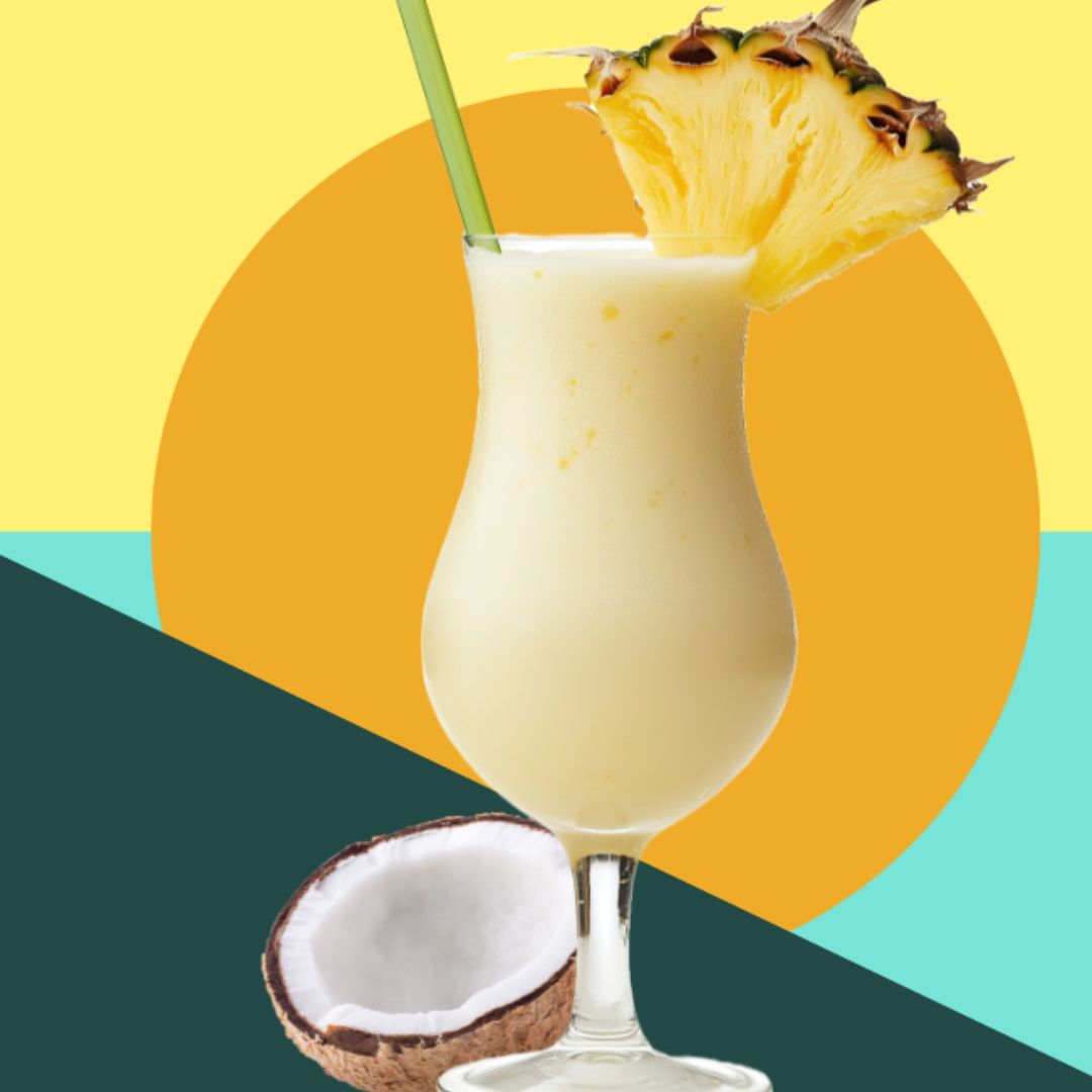 Pina Colada Mocktail - sunn, alkoholfri sommerdrikk med Herbalife 🌴🍹