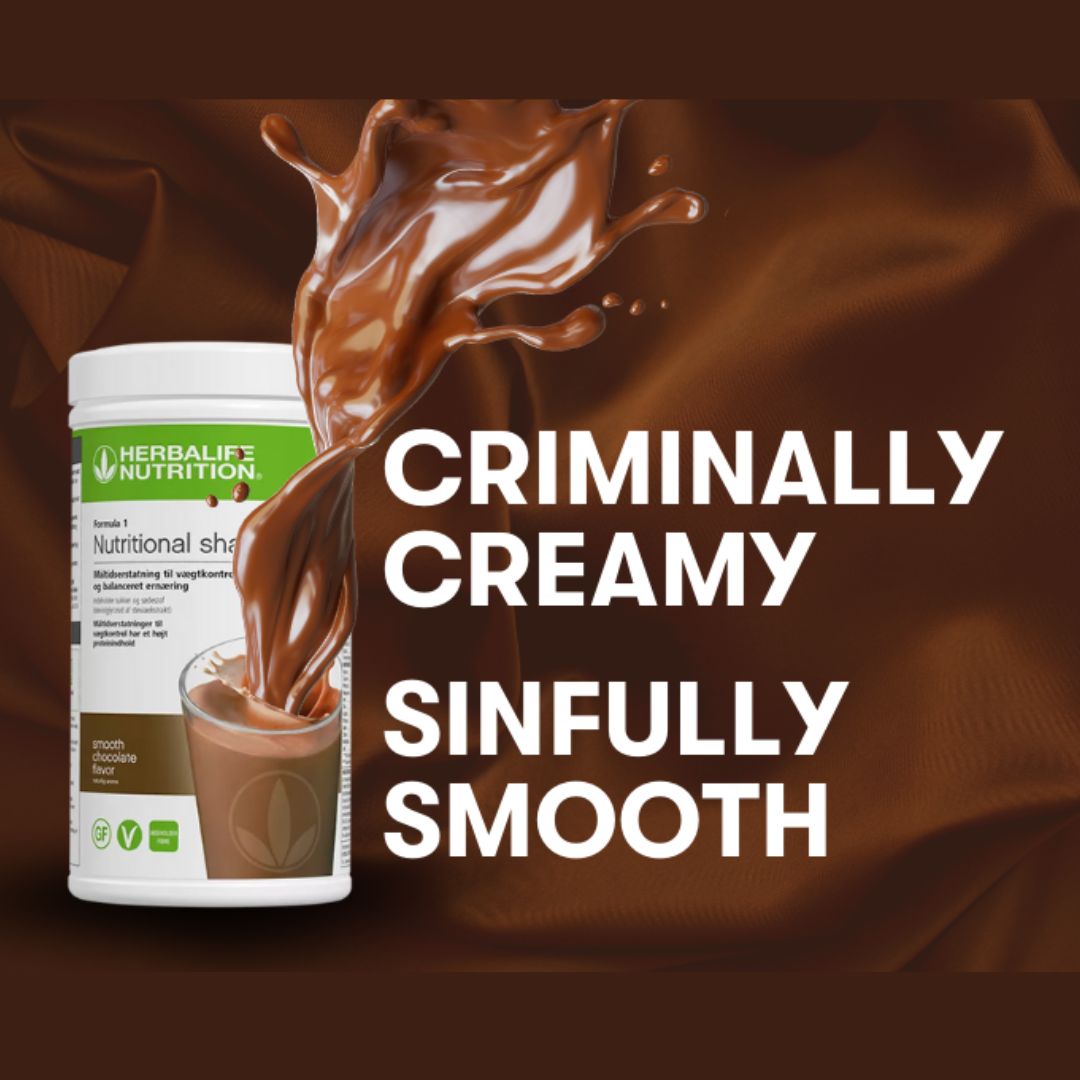 Herbalife-sjokoladeshake Criminally Creamy, Sinfully Smooth