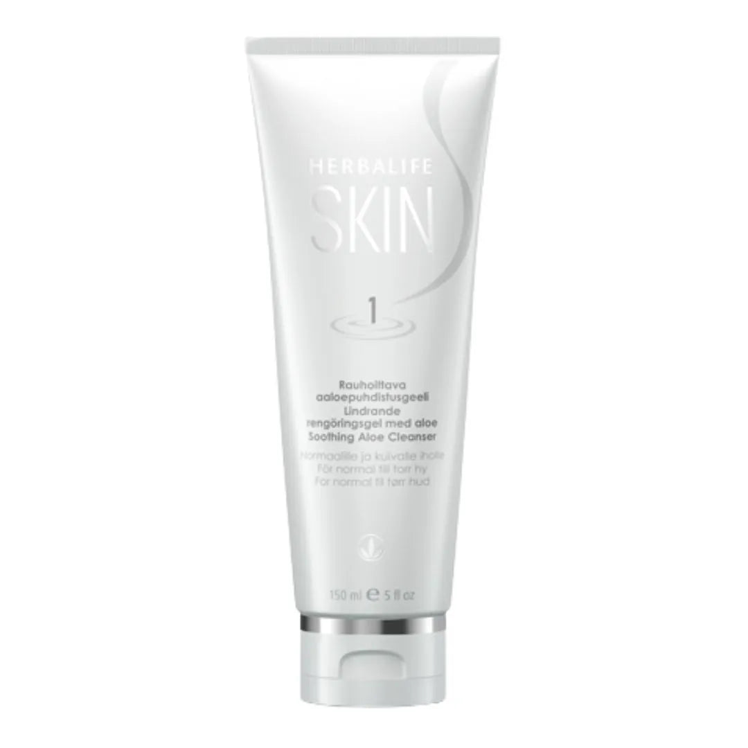 En tube Herbalife SKIN Soothing Aloe Cleanser ansiktsrens.