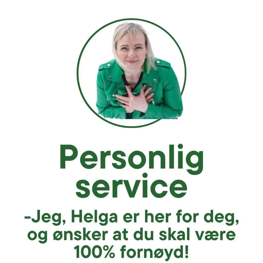 Frokostshake.no og Helga Opsett lover: Personlig service. -Jeg, Helga er her for deg, og ønsker at du skal være 100% fonøyd!