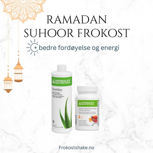 Ramadan - suhoor - Herbalife - aloe vera juice og te