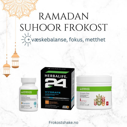 Ramadan - suhoor - Herbalife - aloe vera juice og te