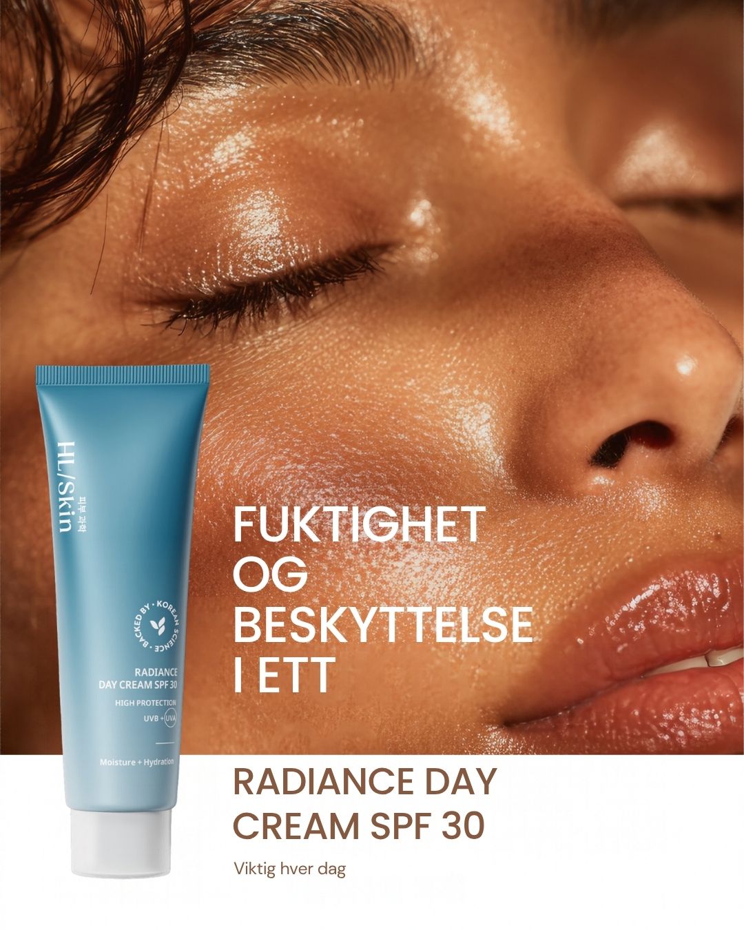 HL/SKIN Fuktgivende dagkrem SPF30 - Koreansk hudpleie