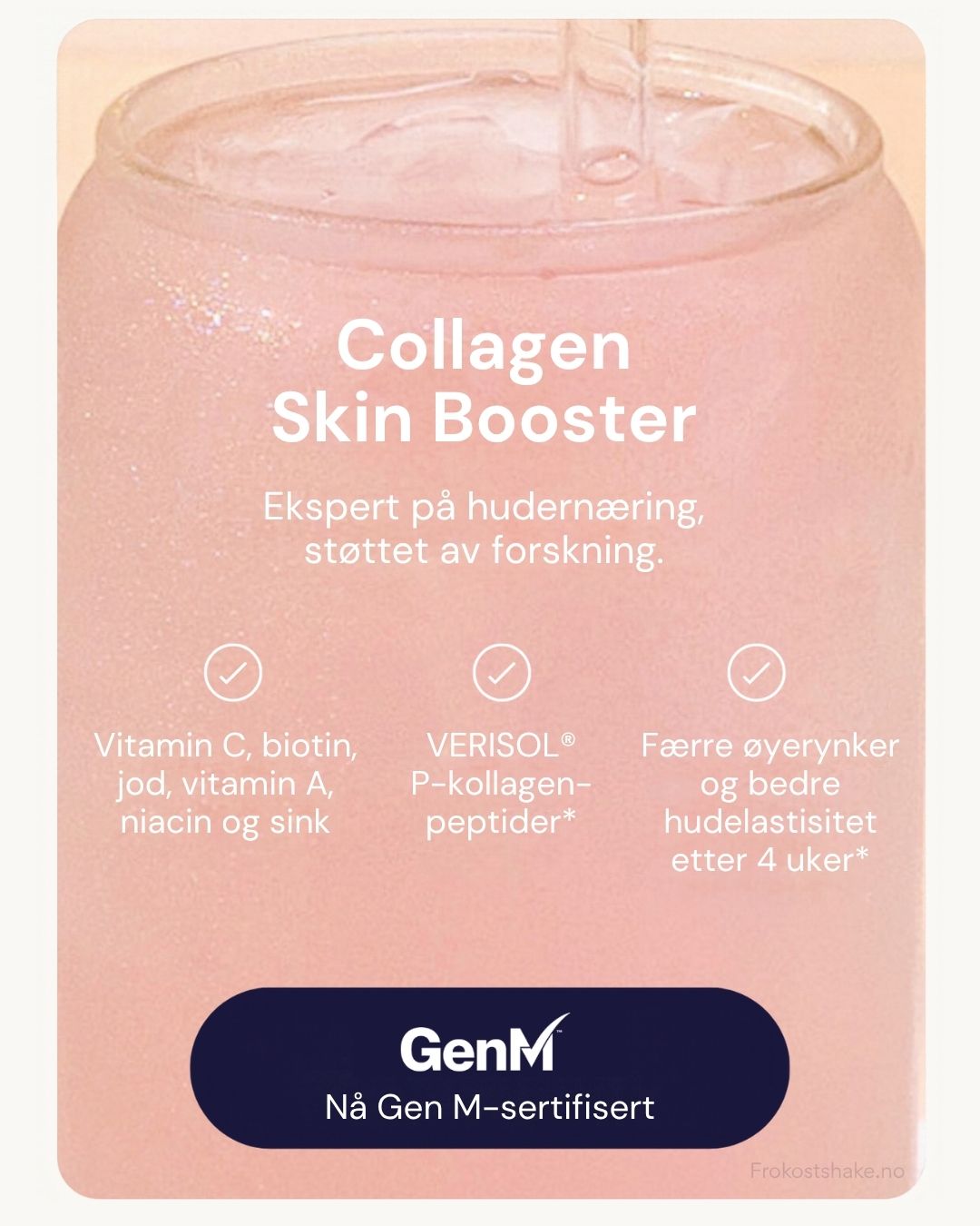 Collagen SKIN Booster - reduser rynker med kollagenpulver