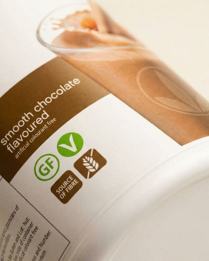 Nærbilde av Herbalife Formula 1 boks sjokolade