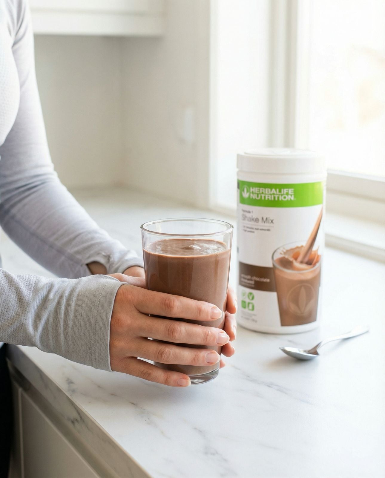 Sjokoladeshake - Herbalife - sunn frokost