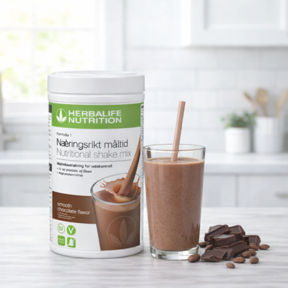 Sjokoladeshake - Herbalife - sunn frokost