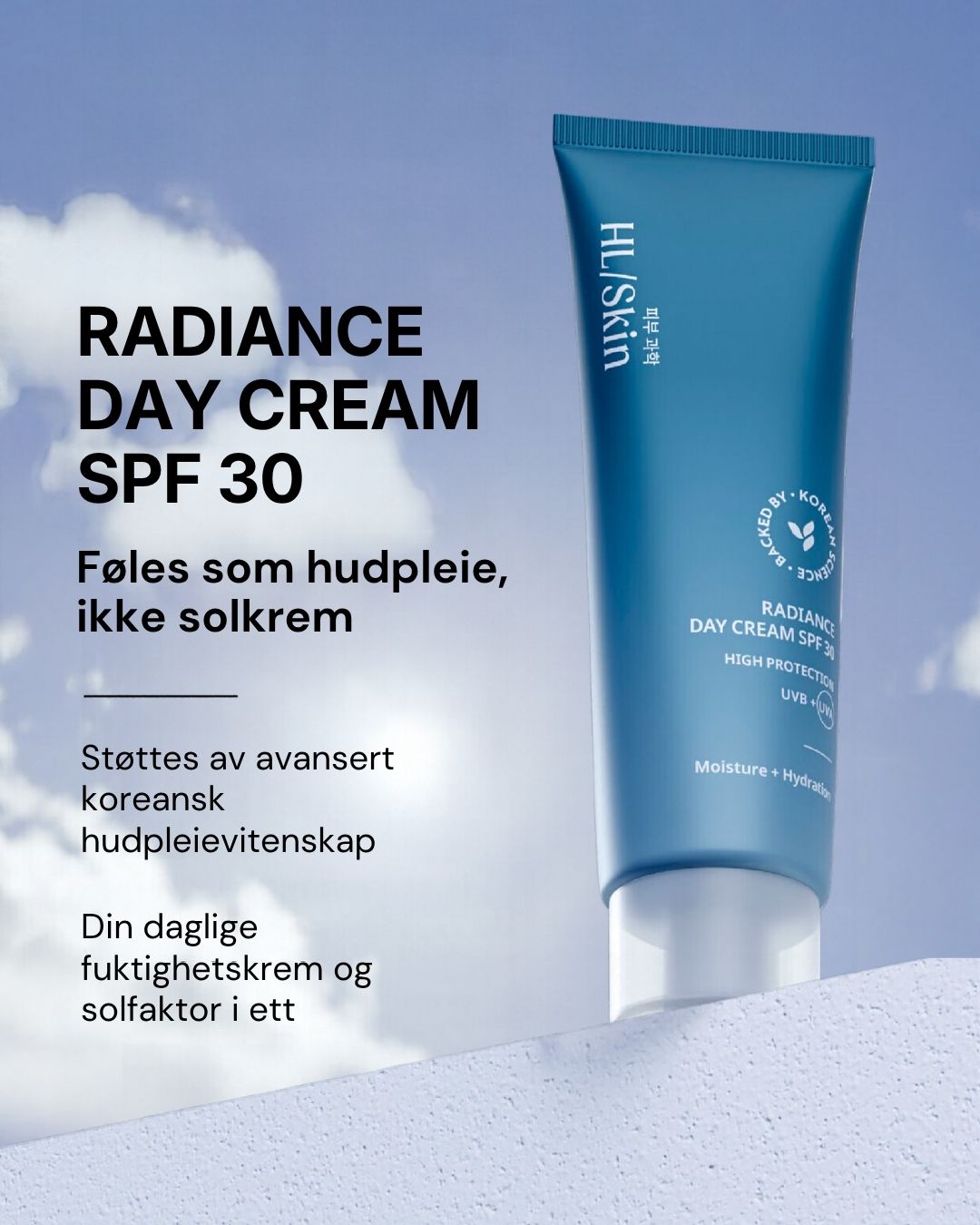 HL/SKIN Fuktgivende dagkrem SPF30 - Koreansk hudpleie