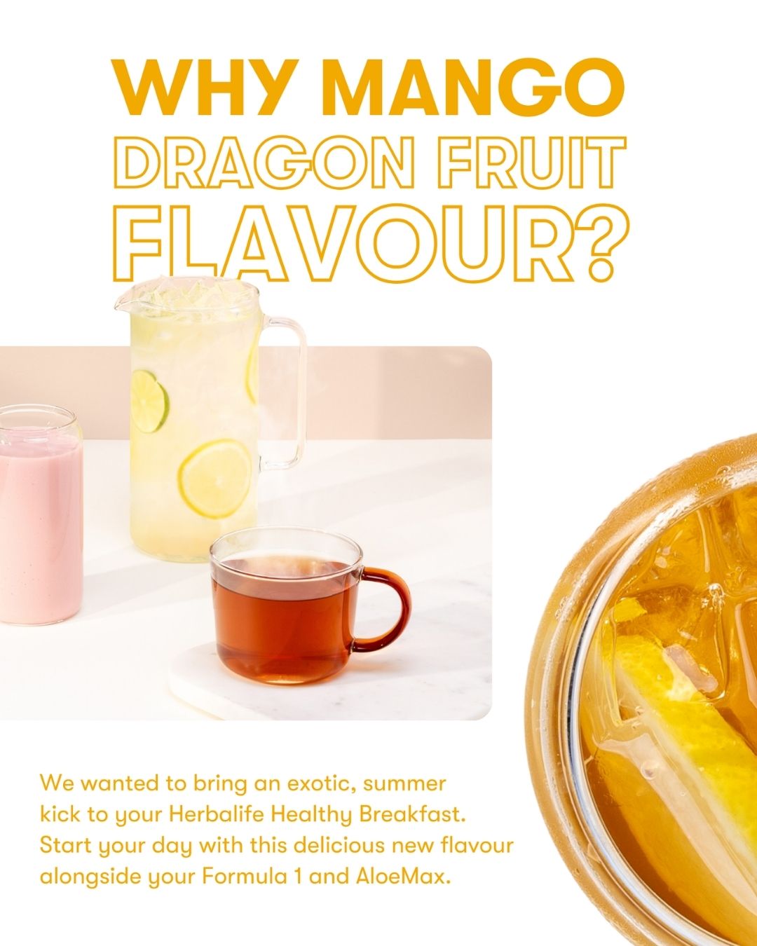 Herbalife instant urtete - Mango- og dragefrukt