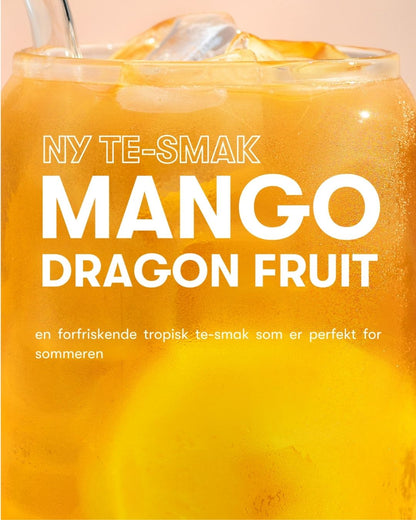 Forfriskende mango- og dragefrukt-te, ferdig blandet drikk