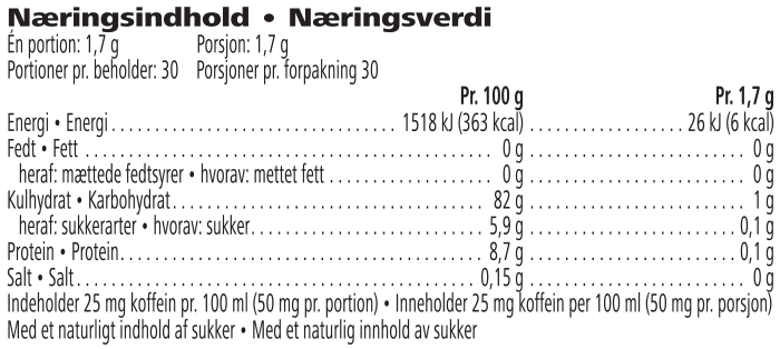 Naeringsinnhold