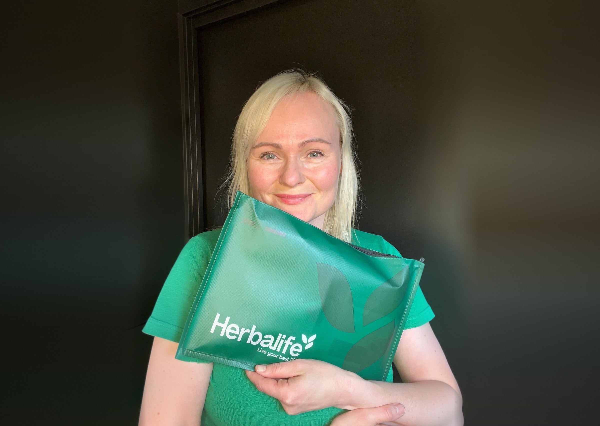 Helga med prøvepakke